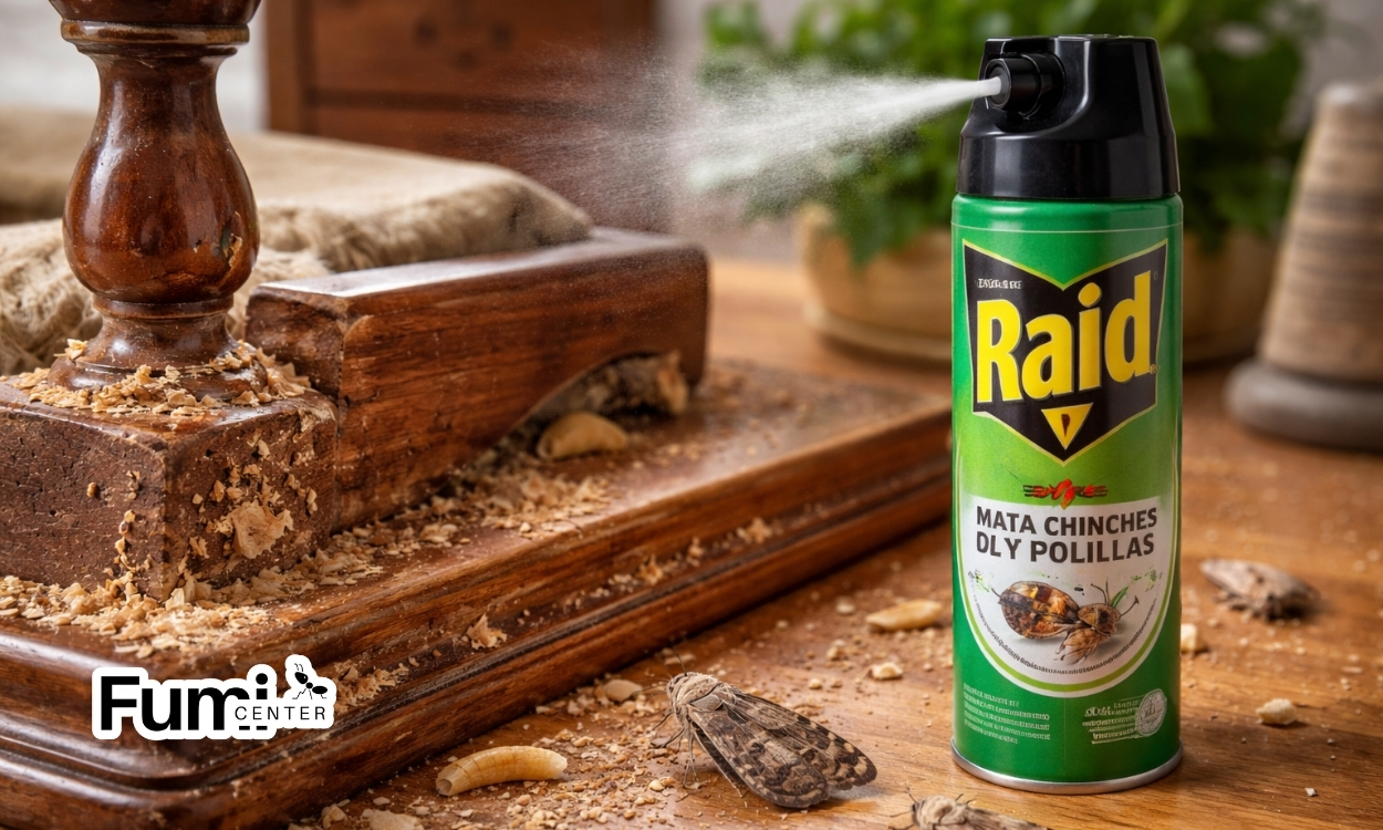 ¿Raid mata polillas de madera?